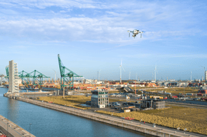 Circet déploie la fibre pour le réseau de drones du port d’Anvers-Bruges